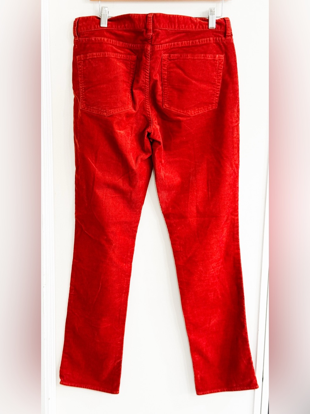 J. Crew Women's Rust Red Skinny Corduroy Pants City Fit Sz 30 - Picture 2 of 6